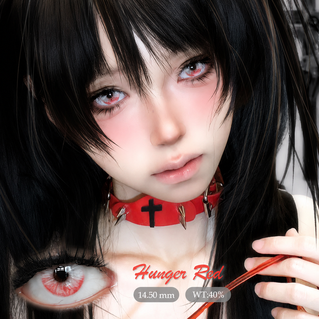 Sweety Crazy Hunger Red (1 lens/pack)-Crazy Contacts-UNIQSO