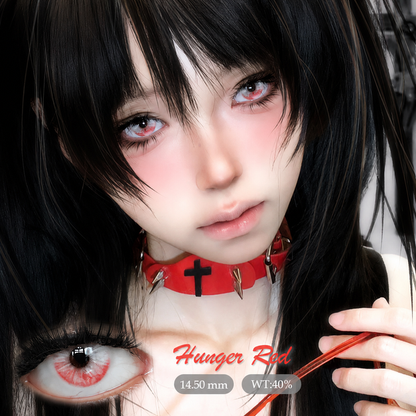 Sweety Crazy Hunger Red (1 lens/pack)-Crazy Contacts-UNIQSO