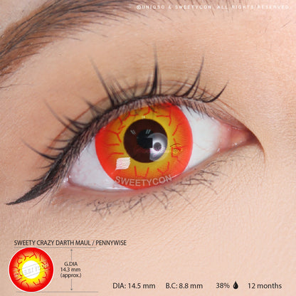Sweety Crazy Inferno Vein (1 lens/pack)-Crazy Contacts-SweetyCon