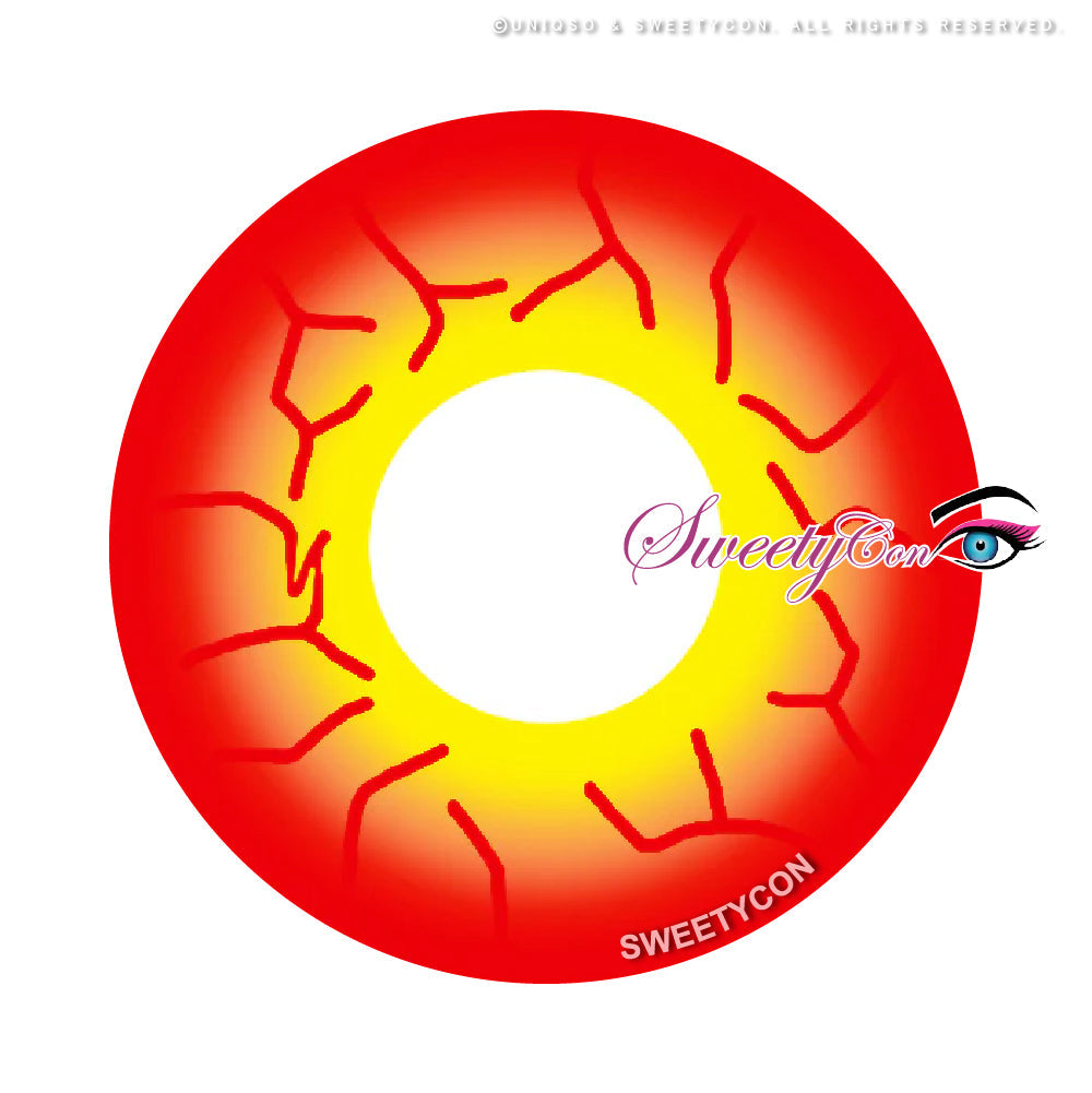 Sweety Crazy Inferno Vein (1 lens/pack)-Crazy Contacts-SweetyCon