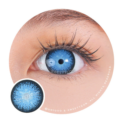 Sweety Crazy Interstellar Blue (1 lens/pack)-Colored Contacts-SweetyCon