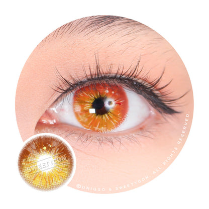 Sweety Crazy Lollipop Brown (1 lens/pack)-Colored Contacts-SweetyCon