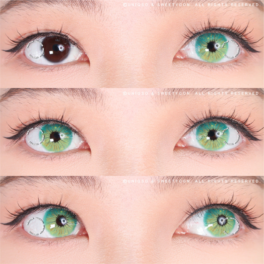 Sweety Crazy Lollipop Green (1 lens/pack)-Colored Contacts-SweetyCon