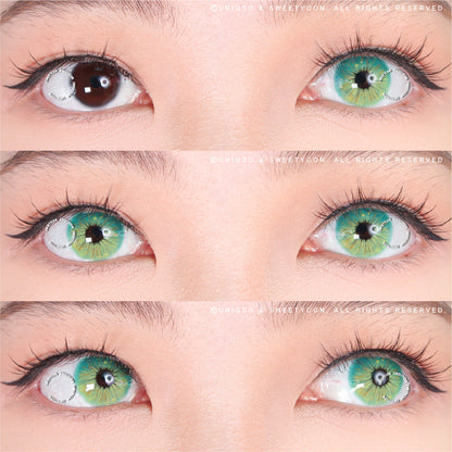 Sweety Crazy Lollipop Green (1 lens/pack)-Colored Contacts-SweetyCon