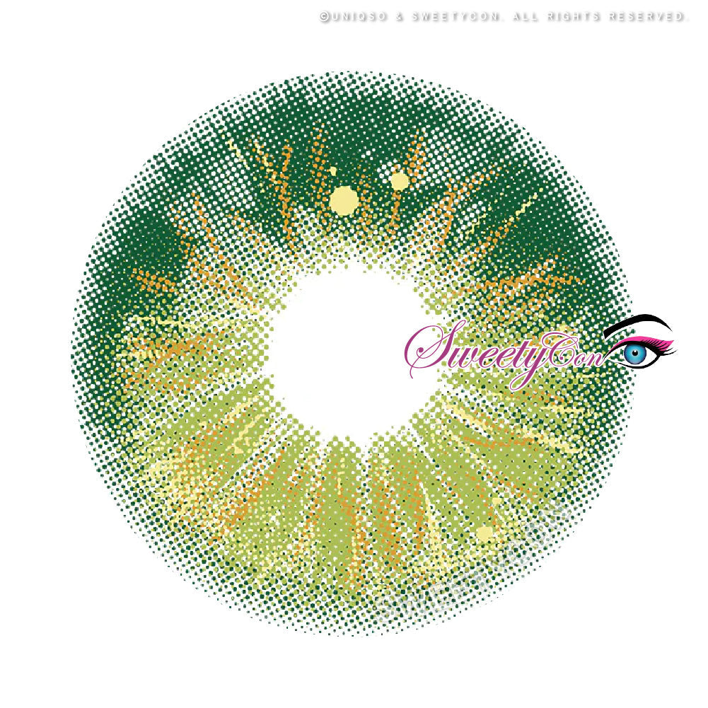 Sweety Crazy Lollipop Green (1 lens/pack)-Colored Contacts-SweetyCon