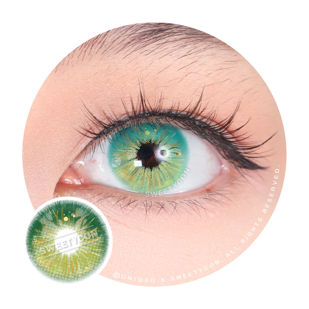 Sweety Crazy Lollipop Green (1 lens/pack)-Colored Contacts-SweetyCon