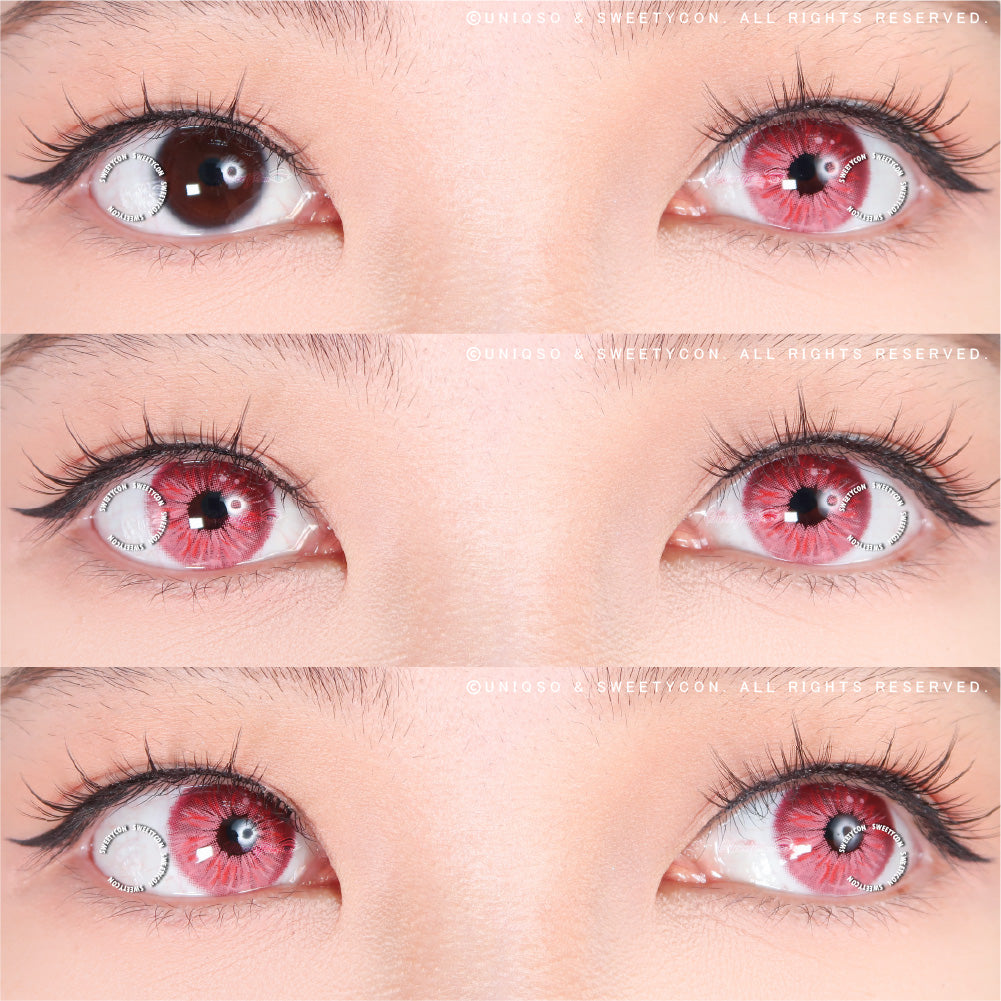 Sweety Crazy Lollipop Pink (1 lens/pack)-Colored Contacts-SweetyCon