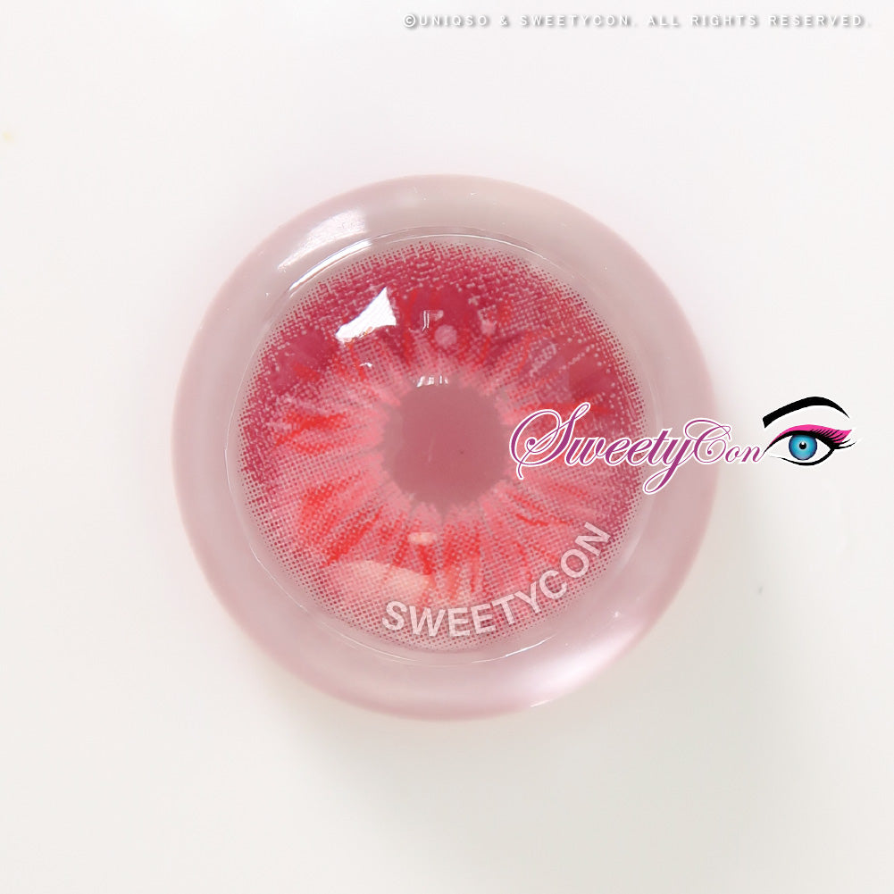 Sweety Crazy Lollipop Pink (1 lens/pack)-Colored Contacts-SweetyCon