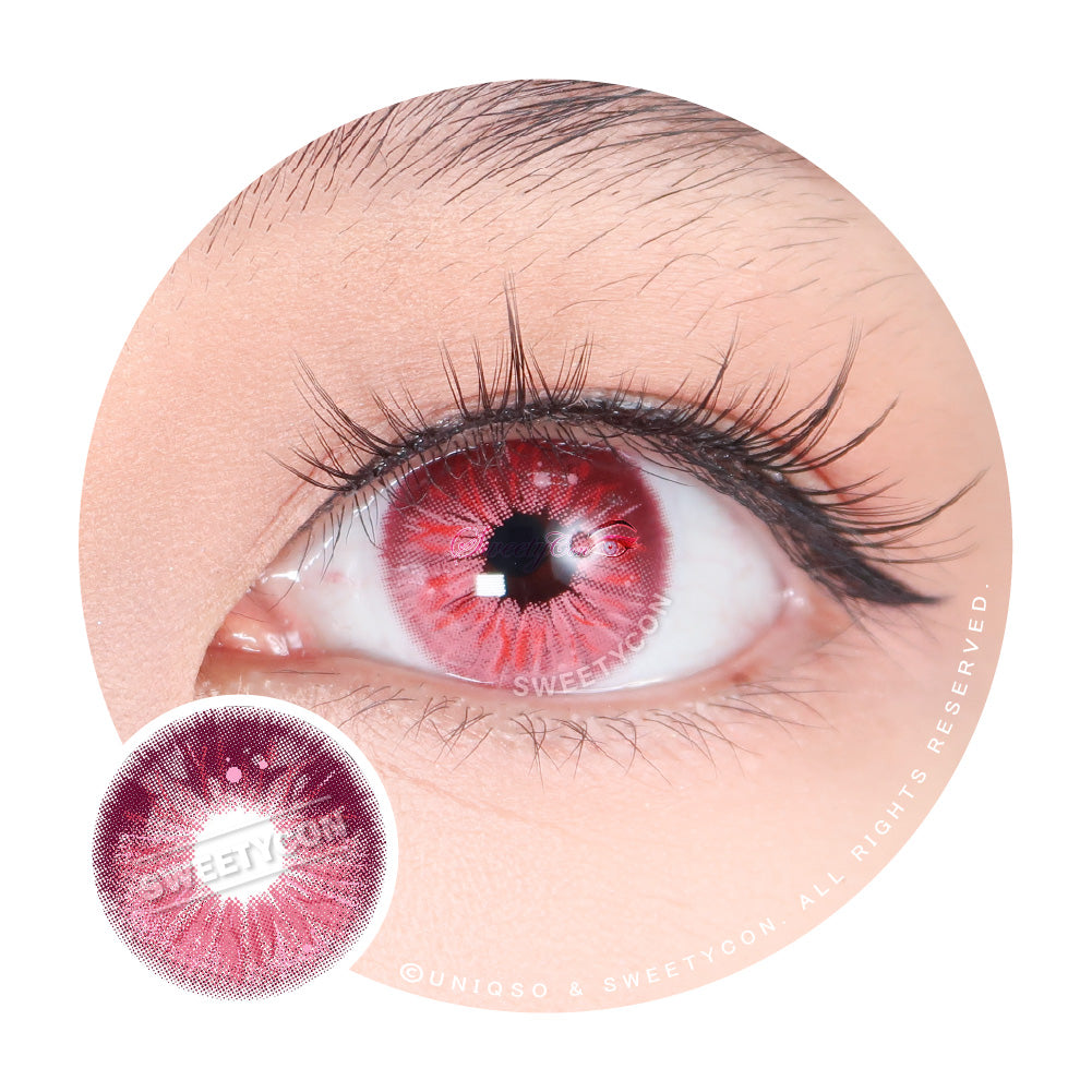 Sweety Crazy Lollipop Pink (1 lens/pack)-Colored Contacts-SweetyCon