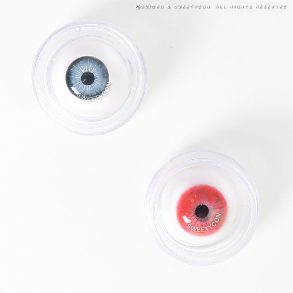 Sweety Crazy Lollipop Red (1 lens/pack)-Colored Contacts-SweetyCon