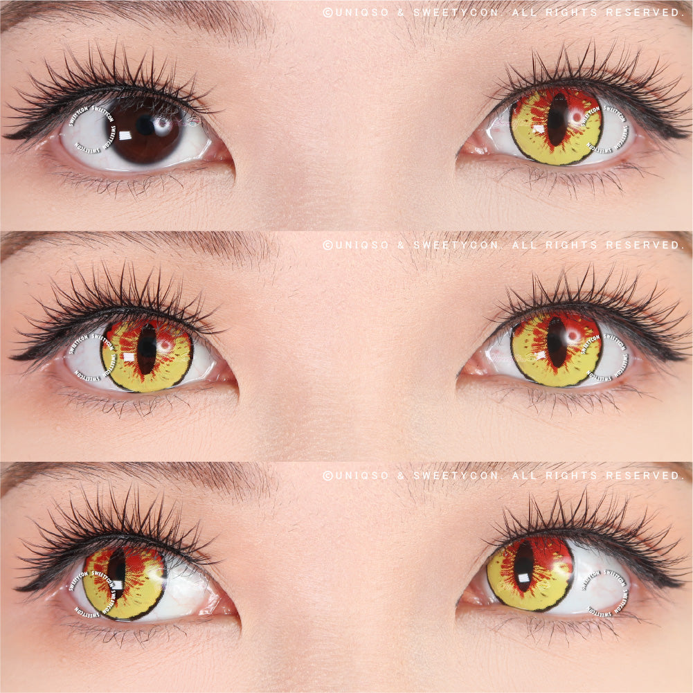 Sweety Crazy Mystery Orb Yellow (1 lens/pack)-Crazy Contacts-SweetyCon