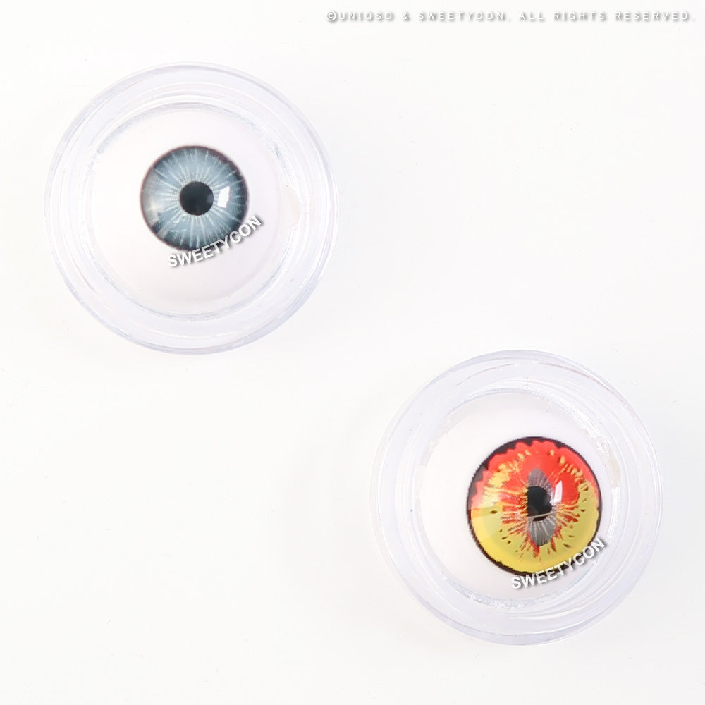 Sweety Crazy Mystery Orb Yellow (1 lens/pack)-Crazy Contacts-SweetyCon