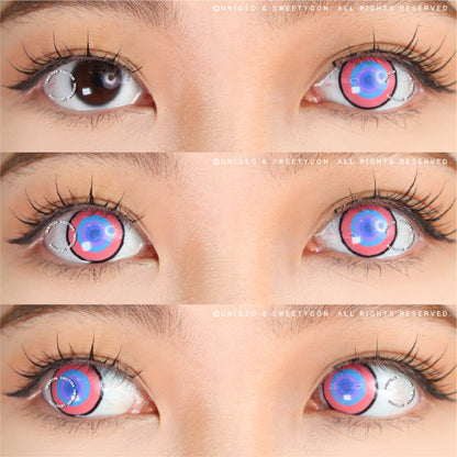 Sweety Crazy Neon Eclipse (1 lens/pack)-Colored Contacts-SweetyCon