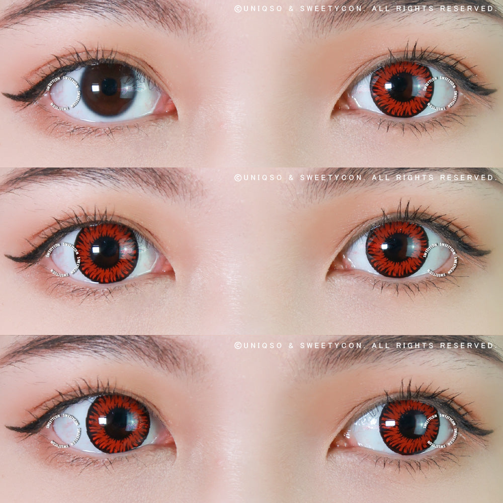 Sweety Crazy New Werewolf Red (1 lens/pack)-Crazy Contacts-SweetyCon
