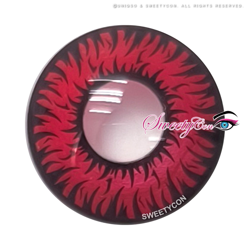 Sweety Crazy New Werewolf Red (1 lens/pack)-Crazy Contacts-SweetyCon