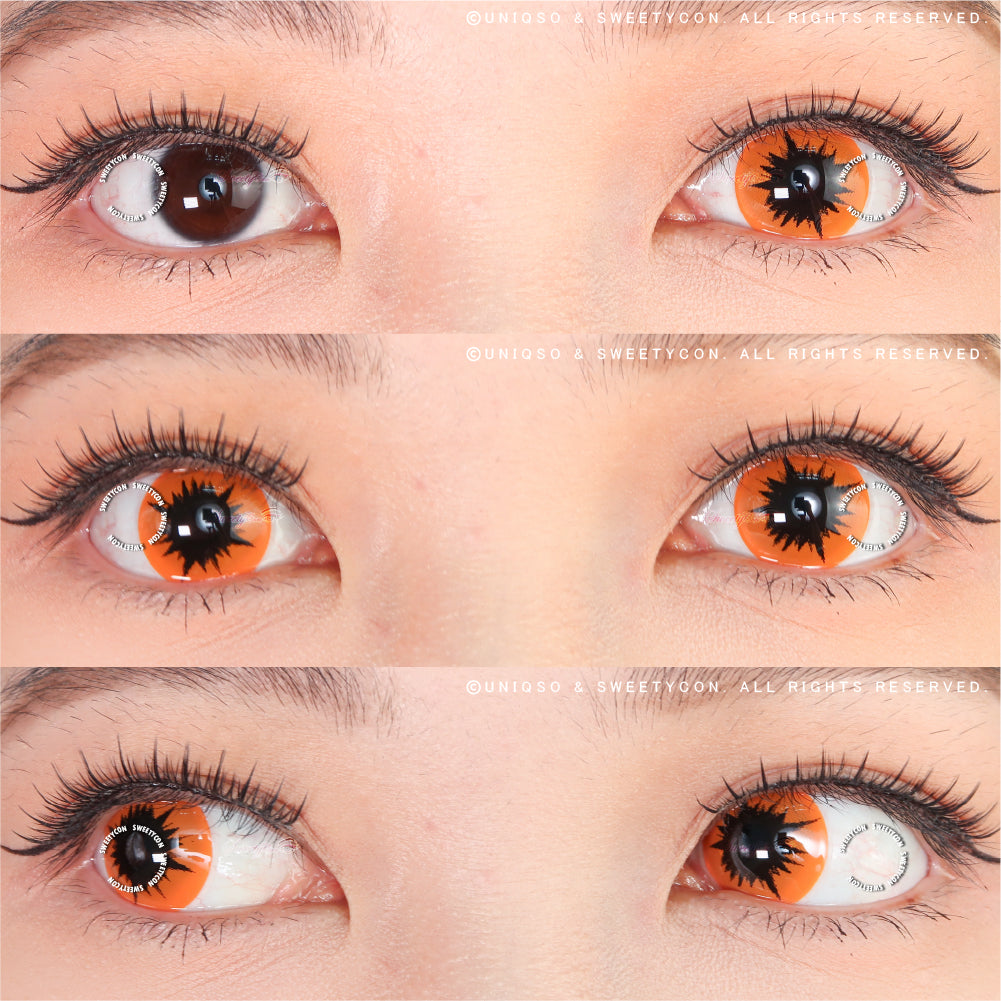 Sweety Crazy Orange Demon (1 lens/pack)-Crazy Contacts-SweetyCon