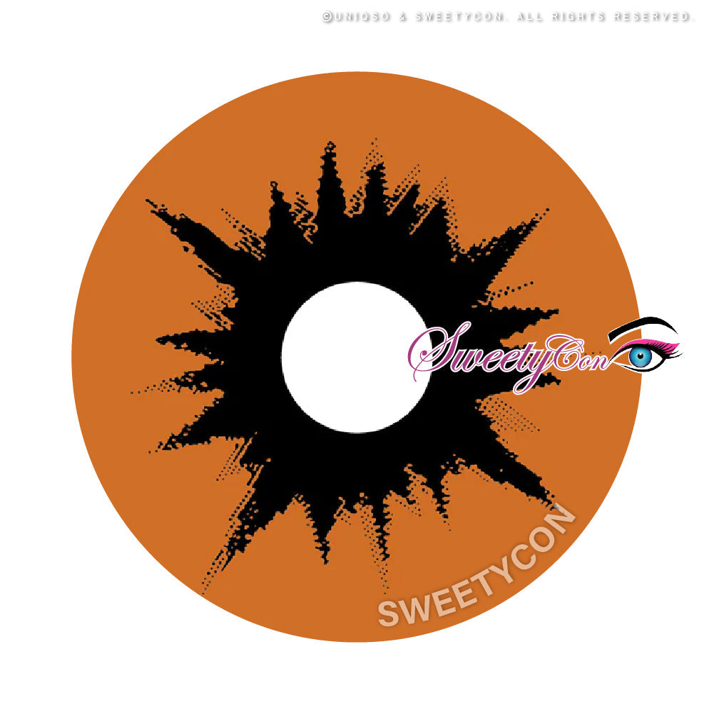 Sweety Crazy Orange Demon (1 lens/pack)-Crazy Contacts-SweetyCon