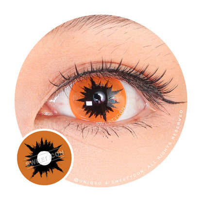 Sweety Crazy Orange Demon (1 lens/pack)-Crazy Contacts-SweetyCon