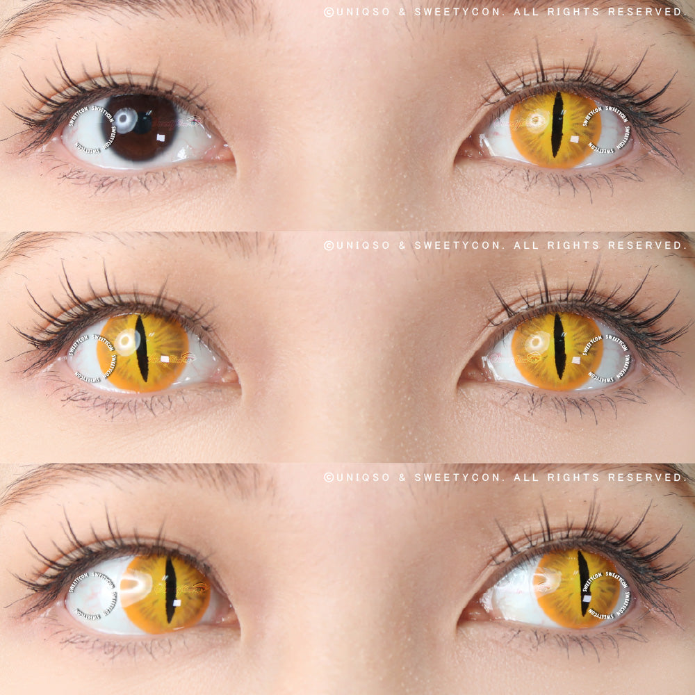 Sweety Crazy Orange Demon Eye / Cat Eye (New) (1 lens/pack