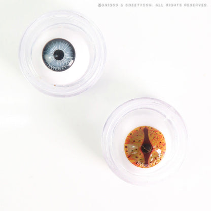 Sweety Crazy Orange Dragon Eyes (1 lens/pack)-Crazy Contacts-SweetyCon