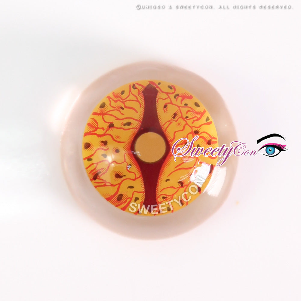 Sweety Crazy Orange Dragon Eyes (1 lens/pack)-Crazy Contacts-SweetyCon