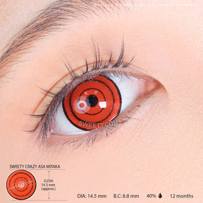 Sweety Crazy Orange Rings (1 lens/pack)-Crazy Contacts-SweetyCon