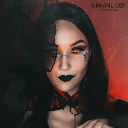 Sweety Crazy Orange Werewolf (1 lens/pack)-Crazy Contacts-UNIQSO