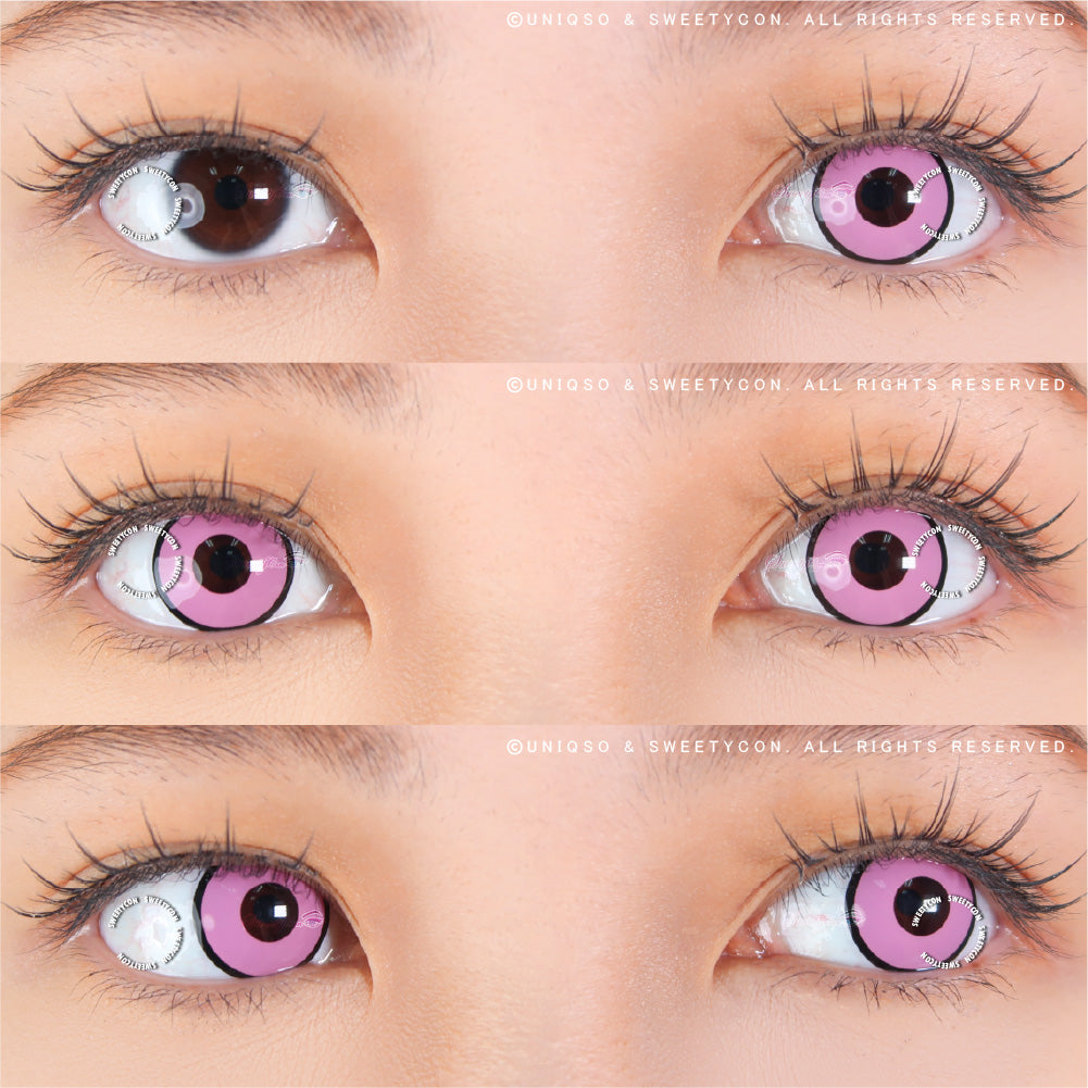 Sweety Crazy Pink Zombie / Manson (1 lens/pack)-Crazy Contacts-SweetyCon