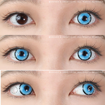 Sweety Crazy Platonic Blue (1 lens/pack)-Crazy Contacts-SweetyCon