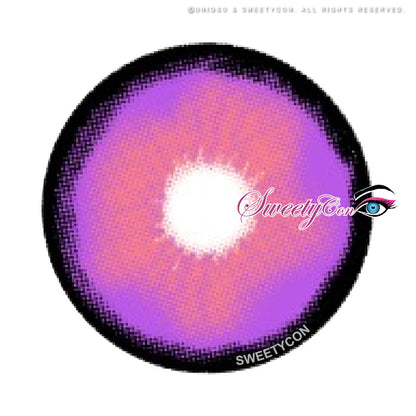 Sweety Crazy Platonic Violet Pink (1 lens/pack)-Crazy Contacts-SweetyCon