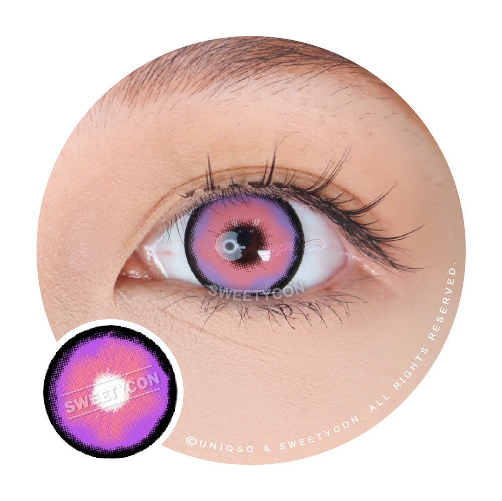 Sweety Crazy Platonic Violet Pink (1 lens/pack)-Crazy Contacts-SweetyCon
