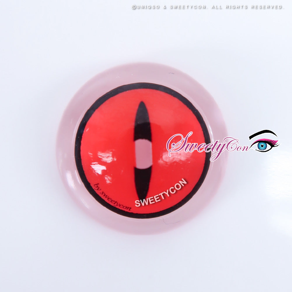 Sweety Crazy Red Demon Eye / Cat Eye (1 lens/pack)-Crazy Contacts-SweetyCon
