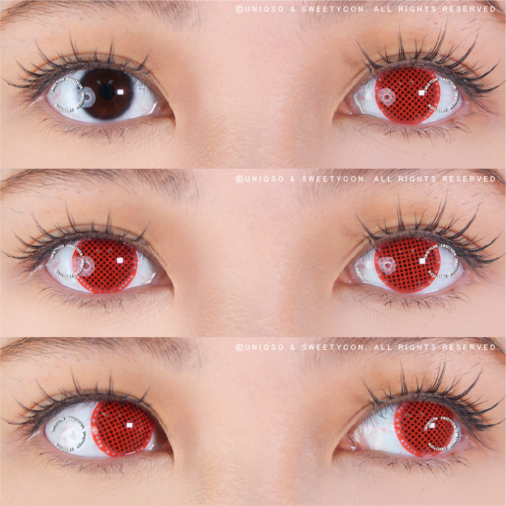 Sweety Crazy Red Screen/ Mesh II (1 lens/pack)-Crazy Contacts-SweetyCon