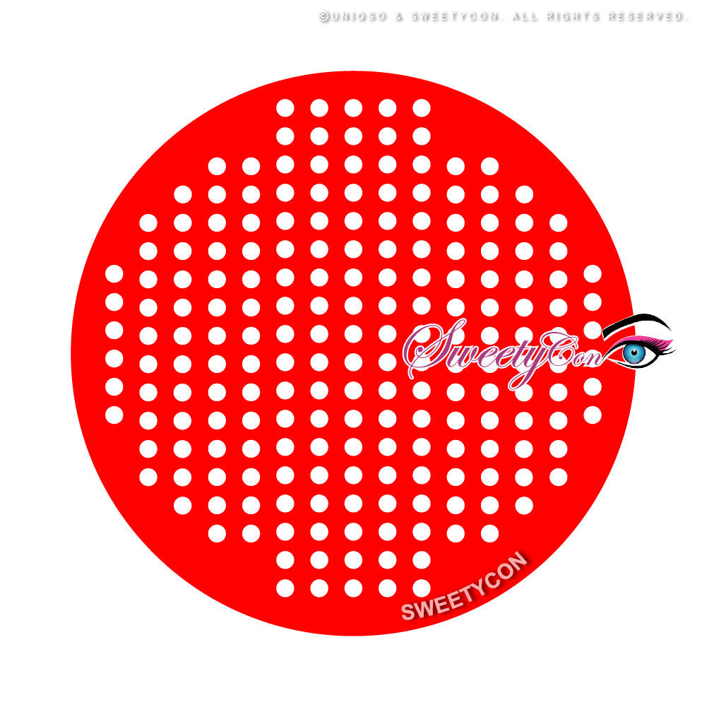 Sweety Crazy Red Screen/ Mesh II (1 lens/pack)-Crazy Contacts-SweetyCon