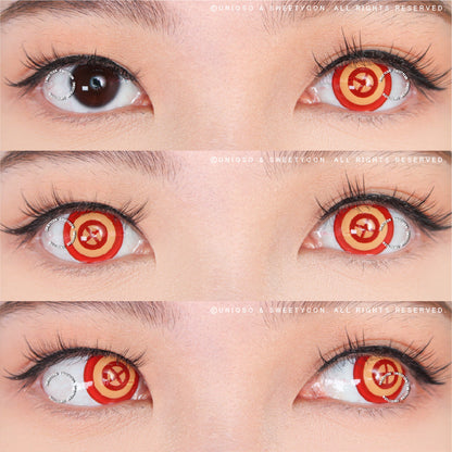 Sweety Crazy Red Target (1 lens/pack)-Crazy Contacts-UNIQSO