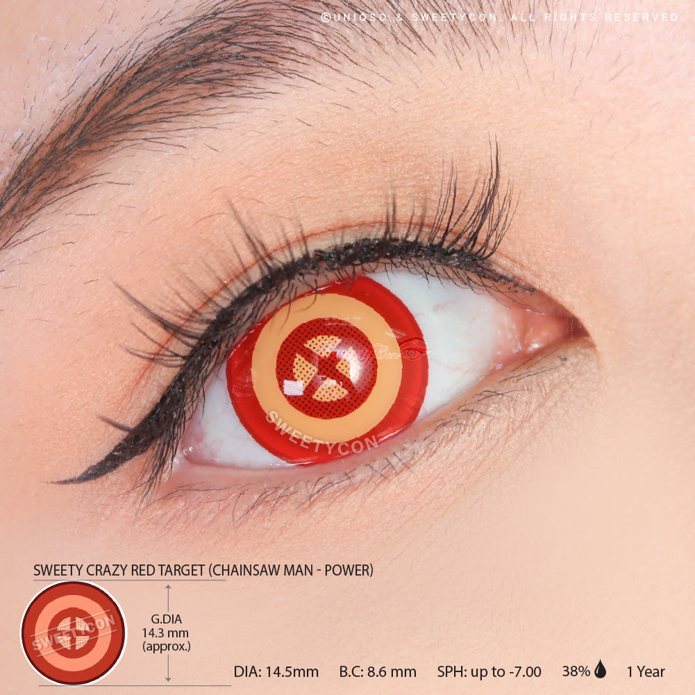 Sweety Crazy Red Target (1 lens/pack) – SweetyCon