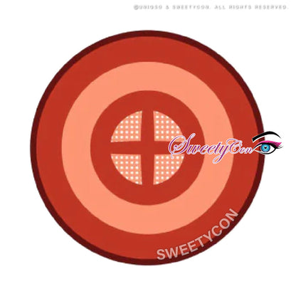 Sweety Crazy Red Target (1 lens/pack)-Crazy Contacts-UNIQSO