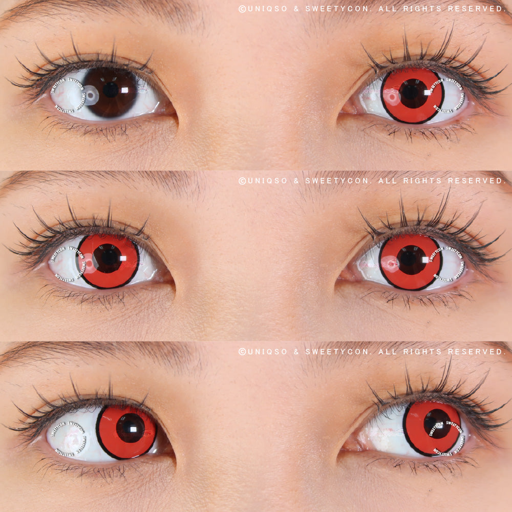 Sweety Crazy Red Zombie / Manson (1 lens/pack)-Crazy Contacts-SweetyCon