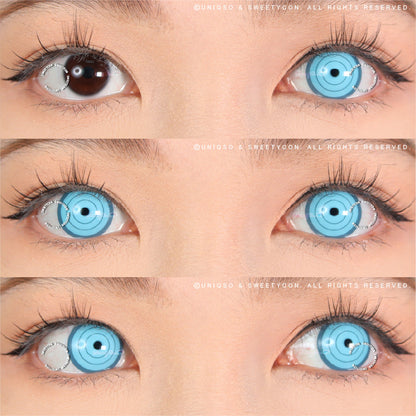 Sweety Crazy Rings Blue (1 lens/pack)-Crazy Contacts-SweetyCon