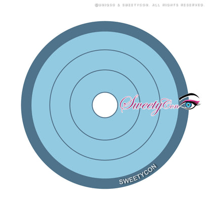 Sweety Crazy Rings Blue (1 lens/pack)-Crazy Contacts-SweetyCon