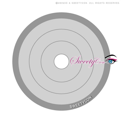 Sweety Crazy Rings Grey (1 lens/pack)-Crazy Contacts-SweetyCon