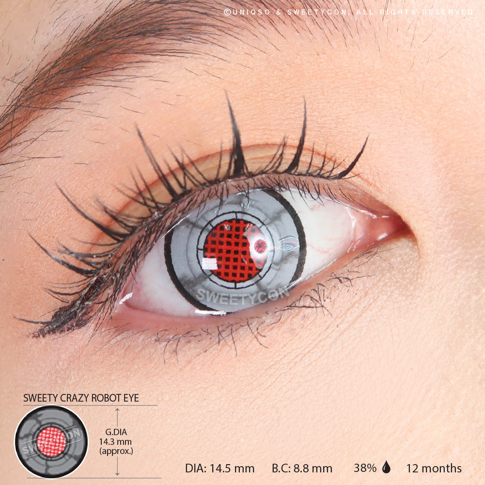 Sweety Crazy Robot Eye (1 lens/pack)-Crazy Contacts-SweetyCon