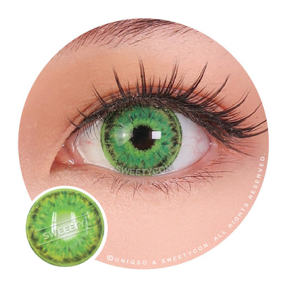 Sweety Crazy Scarlet Witch Green (1 lens/pack)-Crazy Contacts-SweetyCon