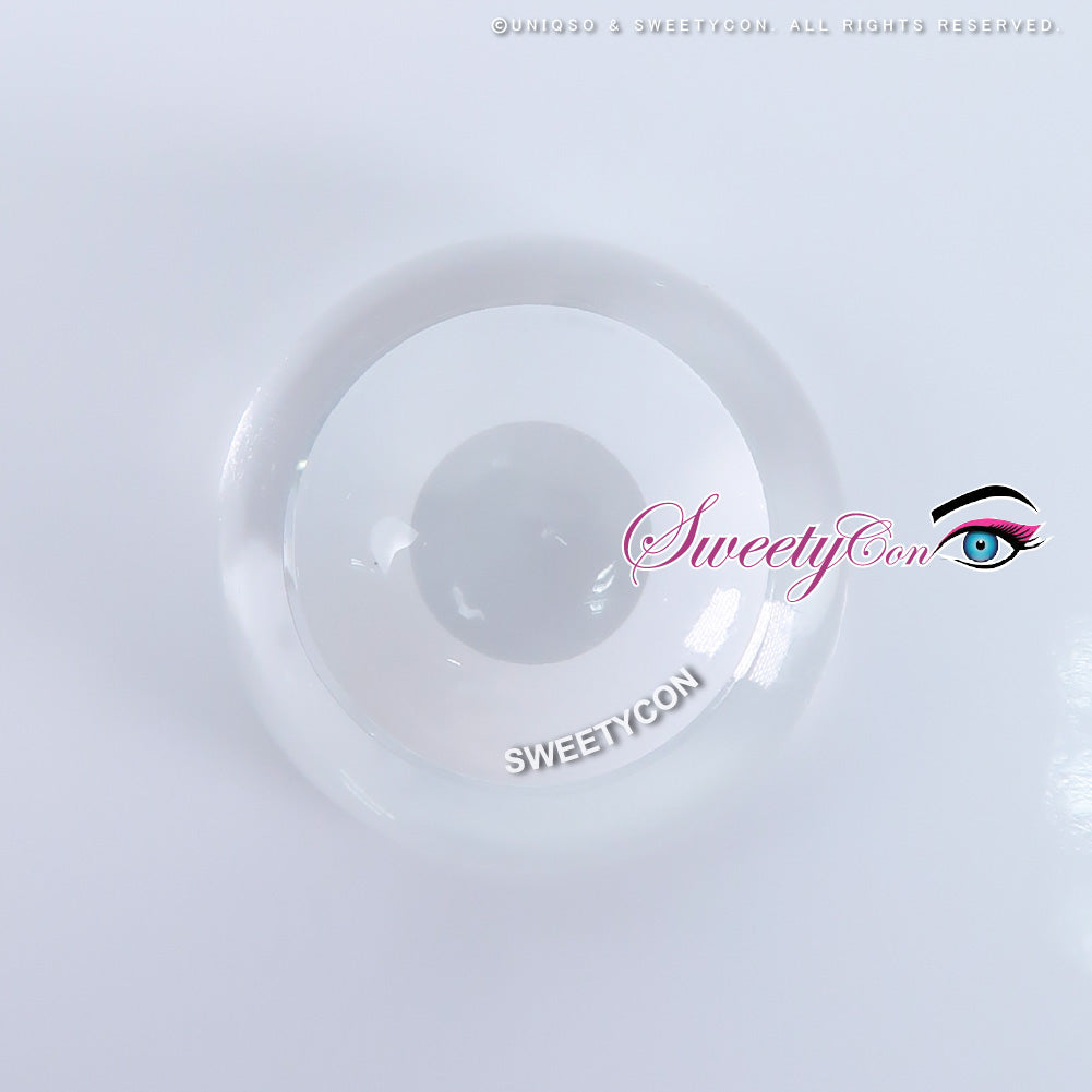 Sweety Crazy Solid White/Whiteout - 1 Day Disposable (1 lens/pack)-Crazy Contacts-SweetyCon