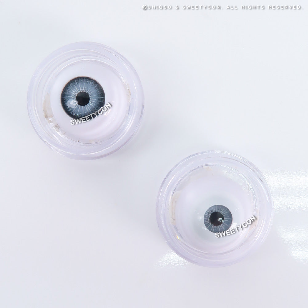 Sweety Crazy Solid White/Whiteout - With Prescription (1 lens/pack)-Crazy Contacts-SweetyCon