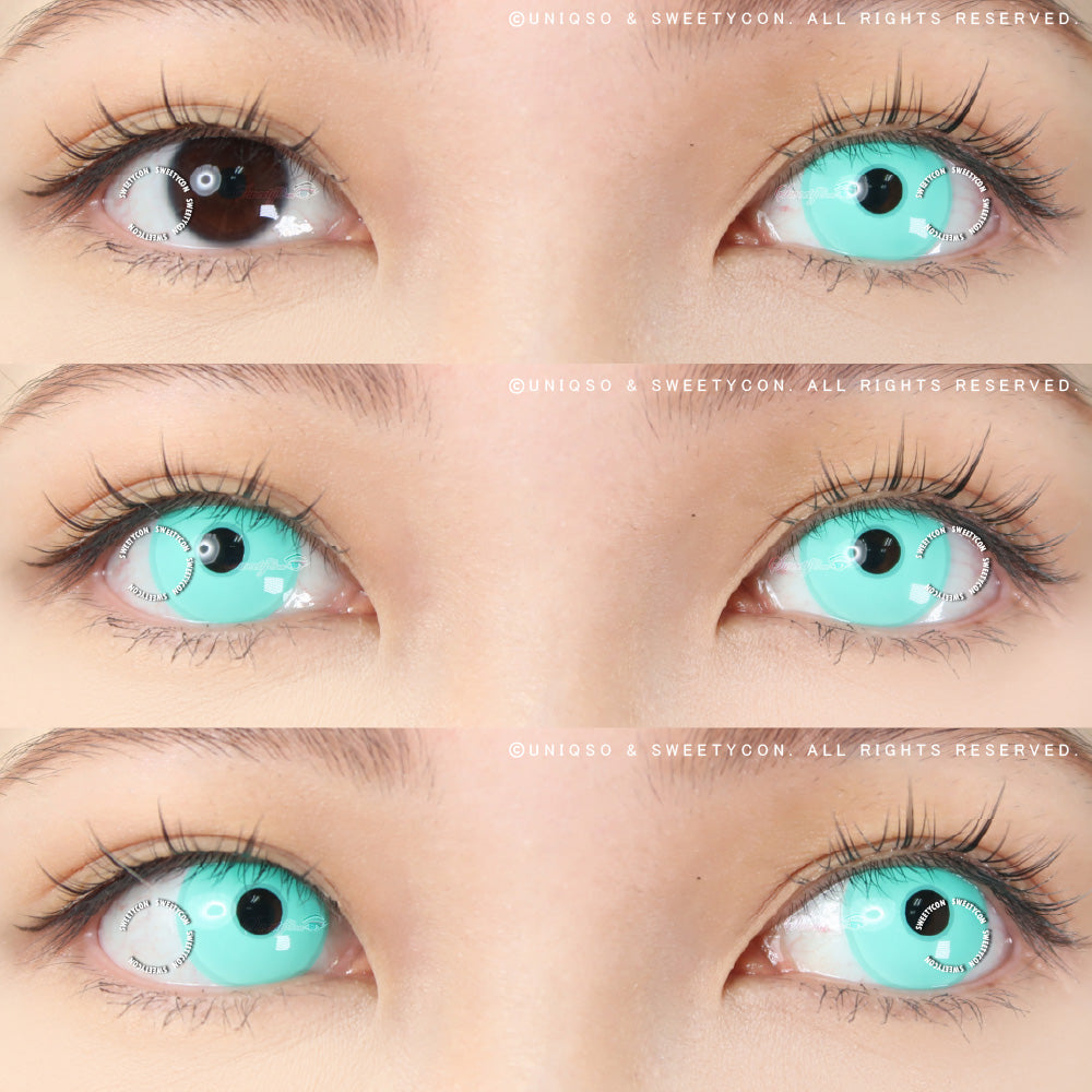 Sweety Crazy Turquoise (1 lens/pack)-Colored Contacts-SweetyCon