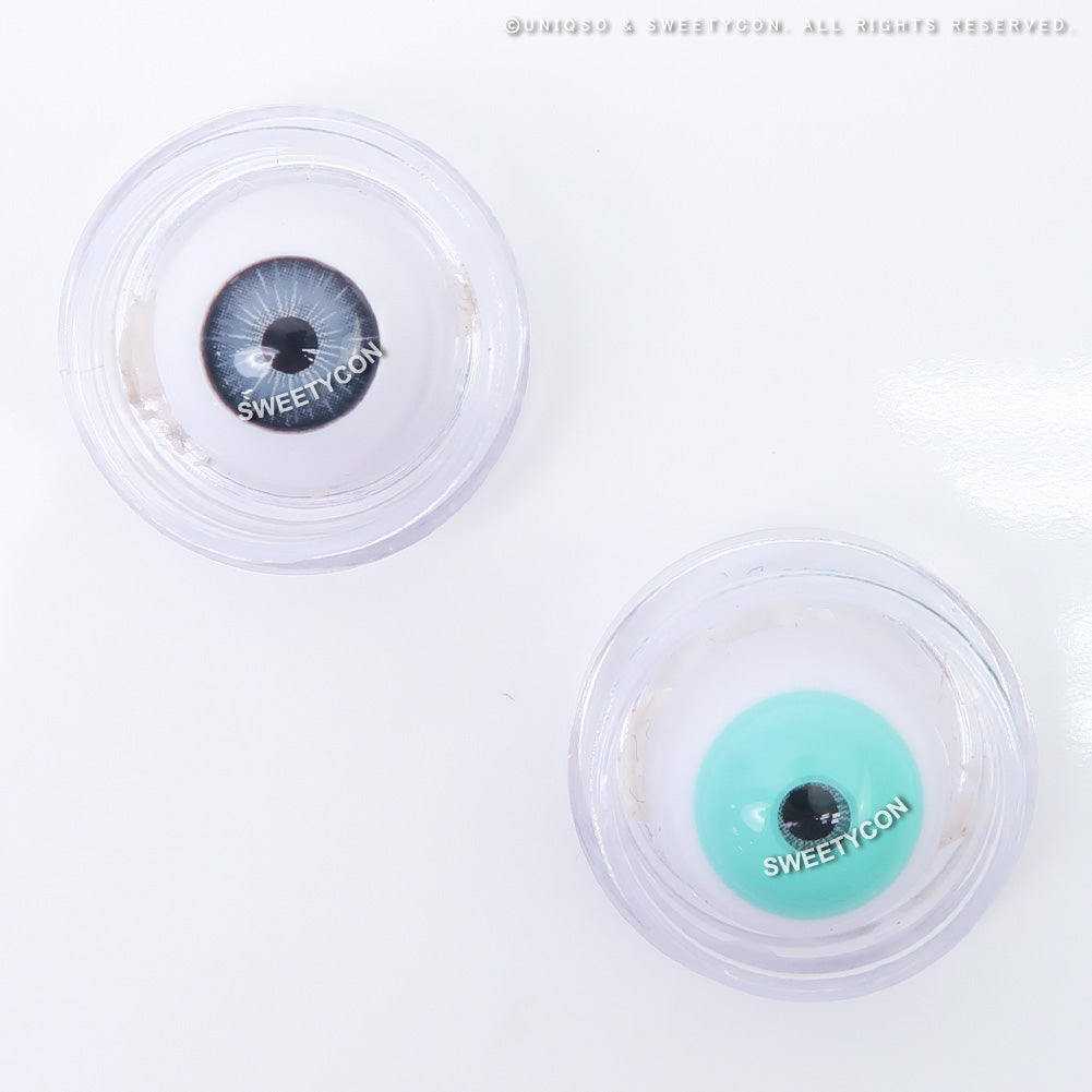 Sweety Crazy Turquoise (1 lens/pack)-Colored Contacts-SweetyCon