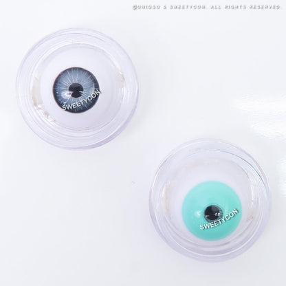 Sweety Crazy Turquoise (1 lens/pack)-Colored Contacts-SweetyCon