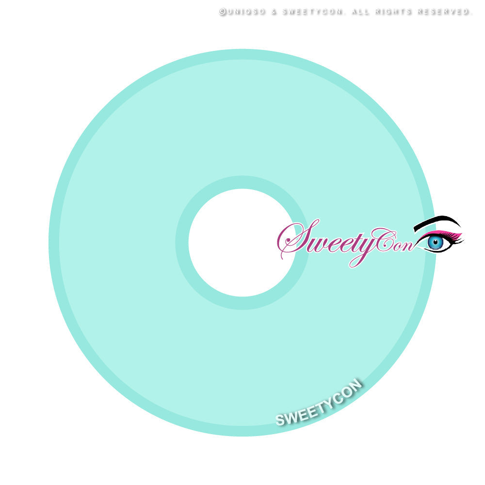 Sweety Crazy Turquoise (1 lens/pack)-Colored Contacts-SweetyCon