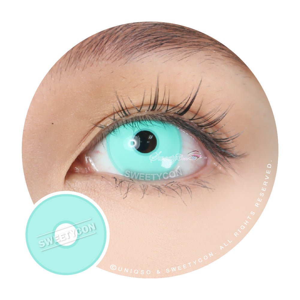Sweety Crazy Turquoise (1 lens/pack)-Colored Contacts-SweetyCon